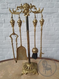 Антикварный бронзовый набор для камина код. BE4105745