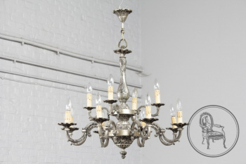 Антикварная бронзовая люстра код. BE6283