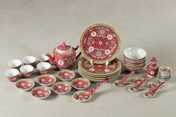 Старинный чайный сервиз в стиле шинуазри код. RM4103083