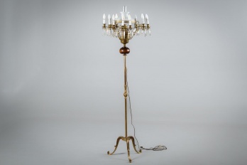 Антикварный латунный торшер на много свечей код. RM4165139