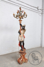 Старинный итальянский торшер в виде мавра код. BE37380