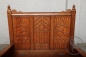 Антикварная скамья из дуба в готическом стиле с фигурными завесами код. BE107018 фото 1