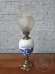Старинная настольная лампа Delft код. BE4109156