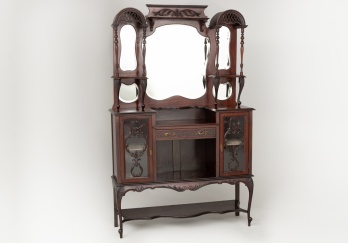 Антикварный открытый комод с зеркалом код. RM4099832