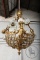 Антикварная бронзовая люстра в форме корзины с цветами код. BE4131571 фото 3