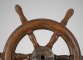 Антикварный шестиспицевый корабельный штурвал из тика код. RM4166072 фото 2