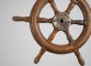 Антикварный шестиспицевый корабельный штурвал из тика код. RM4166072 фото 3