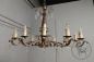 Старинная люстра из металла с хрустальными подвесками код. BE47922 фото 3