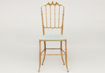Старинные латунные стулья в стиле Кьявари (Chiavari) 6 шт. код. RM4165981
