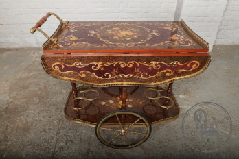 Старинный сервировочный столик с маркетри код. BE107147