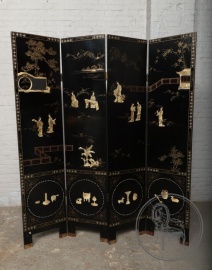 Старинная ширма в стиле Шинуазри код. BE4097357