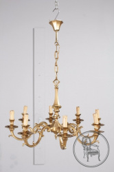 Старинная бронзовая люстра в фламандском стиле код. BE6770