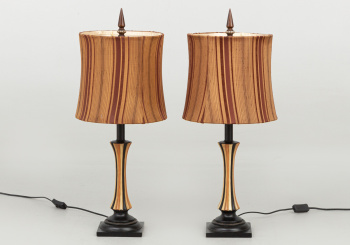 Старинные настольные лампы (2 шт.) код. RM71313