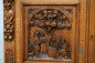 Антикварный cтоловый гарнитур с сюжетной резьбой в стиле Брейгель код. BE107676 фото 12