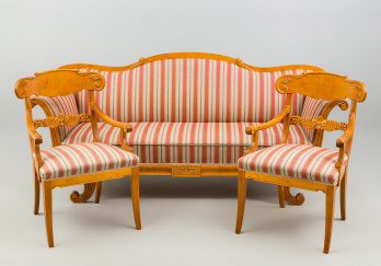 Антикварный комплект мягкой мебели код. RM12202