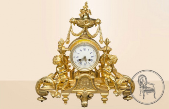 Антикварные каминные часы код. VS1132