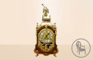 картинка Антикварные настольные часы салоне старинных вещей "Шебби" являющийся официальным дистрибьютором в России и Беларуси