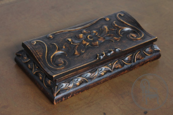 Антикварная шкатулка из ореха в стиле Black Forest код. BE107374