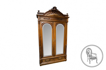 Антикварный шкаф с колоннами код. VS4141