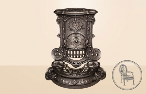 картинка Старинная печь салоне старинных вещей "Шебби" являющийся официальным дистрибьютором в России и Беларуси