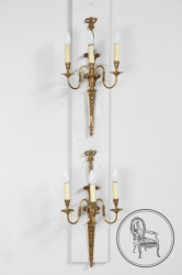 Антикварные настенные светильники (2 шт.) код. BE6282