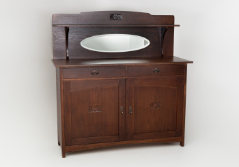 Антикварный комод с зеркалом код. RM47126