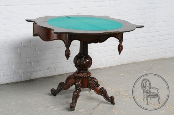 Антикварный игровой столик из палисандра код. BE4097295