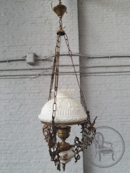 Старинная ажурная люстра из брозны код. BE4109148