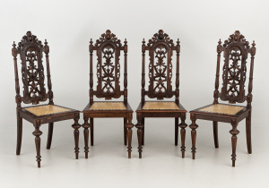 картинка Антикварный набор стульев (4 шт.) салоне старинных вещей "Шебби" являющийся официальным дистрибьютором в России и Беларуси