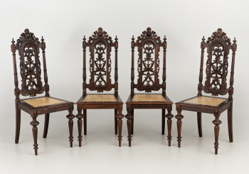 Антикварный набор стульев (4 шт.) код. RM62933