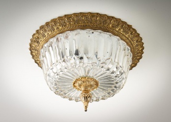 Старинная потолочная люстра в стиле Ампир с каркасом из латуни код. RM4113537