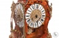 Старинные каминные часы с инкрустацией и бронзовой отделкой код. VS75031 фото 5