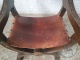 Антикварное курульное кресло с отделкой из кожи код. BE4097710 фото 5