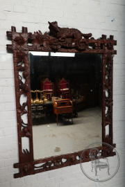 Антикварное резное зеркало в стиле Black Forrest код. BE107020