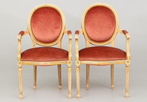 картинка Антикварные кресла (2 шт.) салоне старинных вещей "Шебби" являющийся официальным дистрибьютором в России и Беларуси