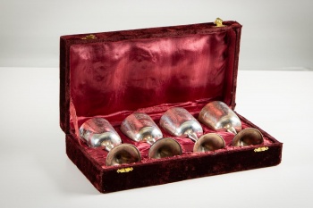 Набор посеребренных бокалов в бархатной коробке код. RM4108425