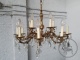 Старинная люстра из бронзы, украшенная многоярусными висюльками код. BE4112253 фото 5