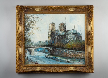 Старинная французская картина код. RM4165120