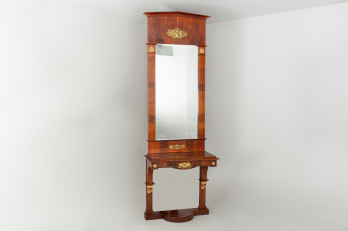 Антикварный консольный столик с зеркалом код. RM45727