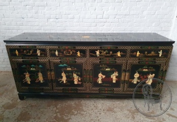 Старинный китайский комод с росписью и отделкой код. BE4112890