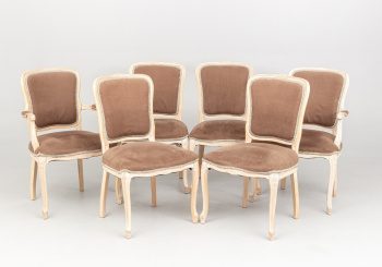 Старинный набор стульев (6 шт.) код. 