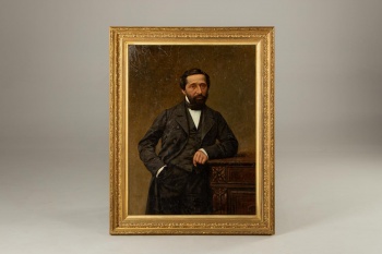 Антикварная картина, мужской портрет код. RM4165030