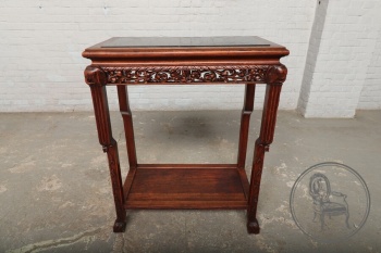 Антикварный столик в ориентальном стиле с мраморной столешницей код. BE4126296