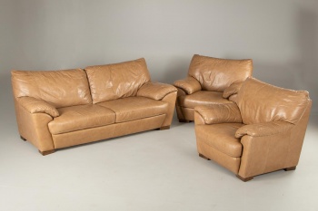 Старинный итальянский комплект кожаной мебели код. RM4101541