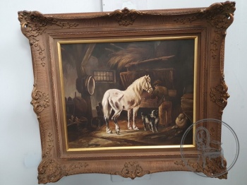 Старинная картина во фламандском стиле на холсте код. BE4097623