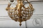 Антикварная бронзовая люстра в форме корзины с цветами код. BE4131571 фото 2