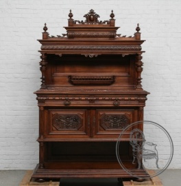 Антикварный ореховый поставец с мраморной столешницей код. BE4097400