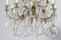 Антикварная бронзовая люстра с объемными хрустальными подвесками код. BE6152 фото 7