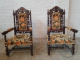 Пара антикварных кресел в охотничьем стиле код. BE107057 фото 6