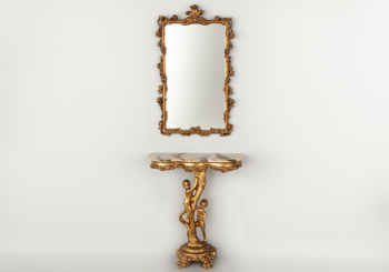 Старинный консольный столик с зеркалом код. RM73200